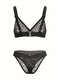 Black Whisper Set, back view — seamless elastic waistband loungewear — Rimoné Paris