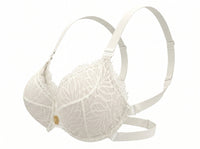 White Infini Bra, side view — everyday backless bra for D+ cups — Rimoné Paris