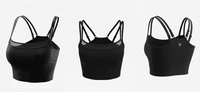 Sports Bra, all views — boned cropped cami-bra, no underwire — Rimoné Paris