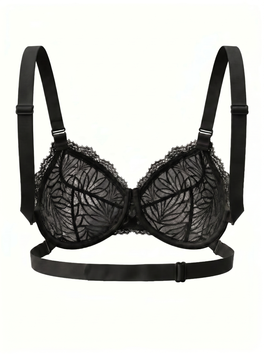 Black Infini Bra — everyday backless bra for D+ cups — Rimoné Paris